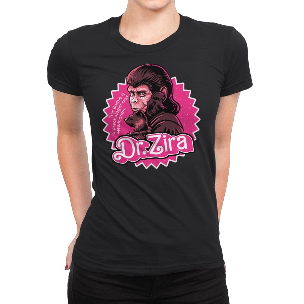 Barbie Ape - Womens Premium T-Shirts RIPT Apparel Small / Black