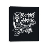 Barbie Metal - Canvas Wraps Canvas Wraps RIPT Apparel 11x14 / Black