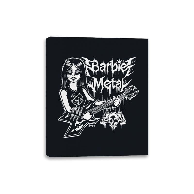 Barbie Metal - Canvas Wraps Canvas Wraps RIPT Apparel 8x10 / Black