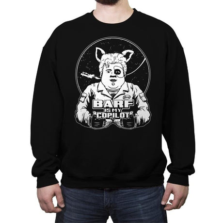 Barf Is My Copilot - Crew Neck Sweatshirt Crew Neck Sweatshirt RIPT Apparel Small / Black