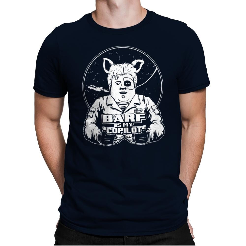 Barf Is My Copilot - Mens Premium T-Shirts RIPT Apparel Small / Midnight Navy