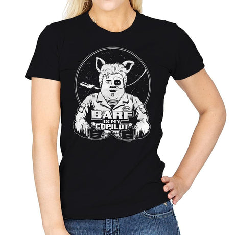 Barf Is My Copilot - Womens T-Shirts RIPT Apparel Small / Black