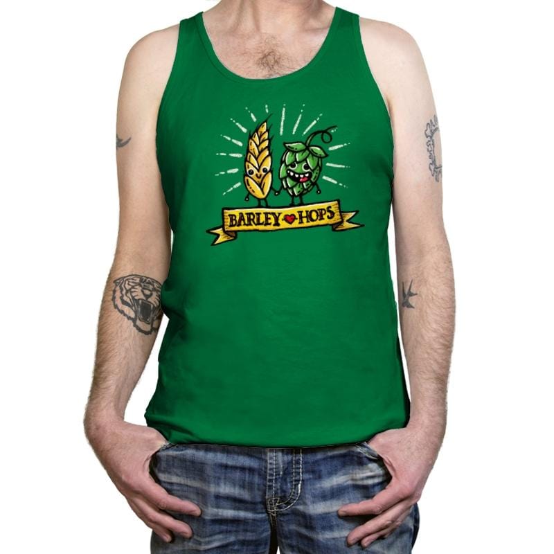 Barley Love Hopes - Tanktop Tanktop RIPT Apparel X-Small / Kelly