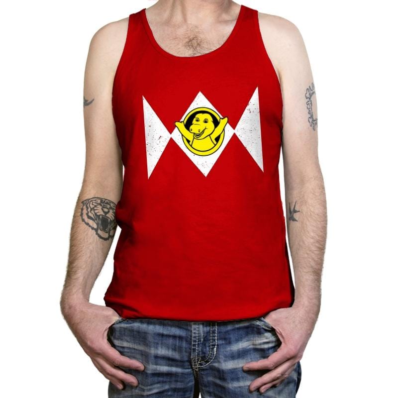 Barney Saurus - Tanktop Tanktop RIPT Apparel X-Small / Red