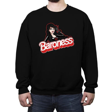 Baroness Doll - Crew Neck Sweatshirt Crew Neck Sweatshirt RIPT Apparel Small / Black