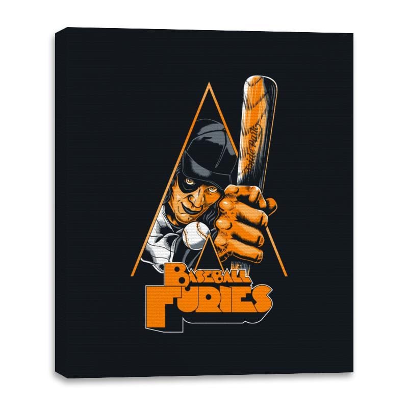 Baseball Furies - Canvas Wraps Canvas Wraps RIPT Apparel 16x20 / Black