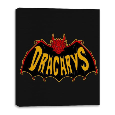 Bat-Dracarys - Canvas Wraps Canvas Wraps RIPT Apparel 16x20 / Black