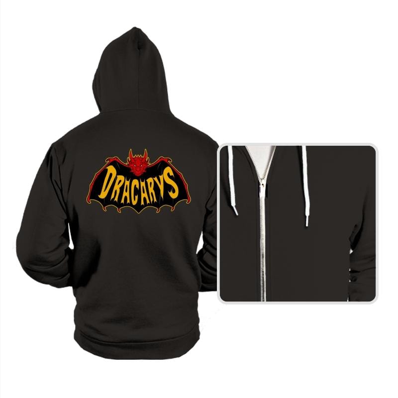 Bat-Dracarys - Hoodies Hoodies RIPT Apparel Small / Black