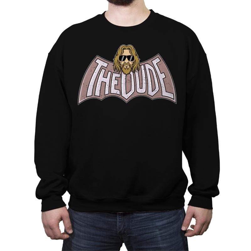 Bat Dude - Crew Neck Sweatshirt Crew Neck Sweatshirt RIPT Apparel Small / Black