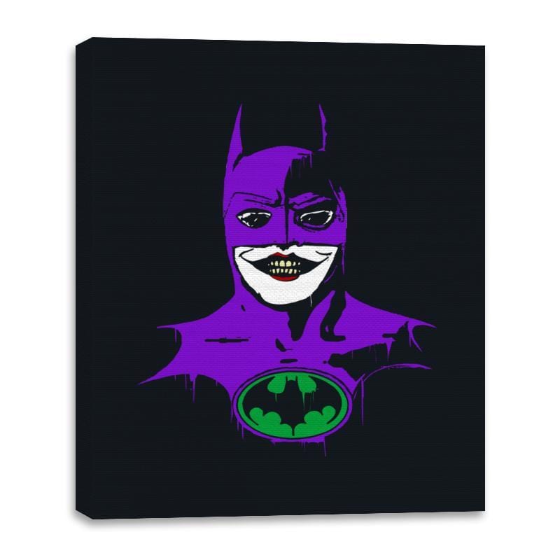 Bat Joke 89 - Canvas Wraps Canvas Wraps RIPT Apparel 16x20 / Black