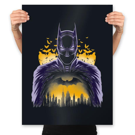 Bat Knight - Prints Posters RIPT Apparel 18x24 / Black