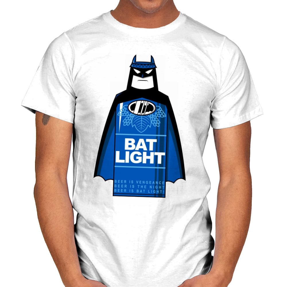 Bat Light - Mens T-Shirts RIPT Apparel Small / White