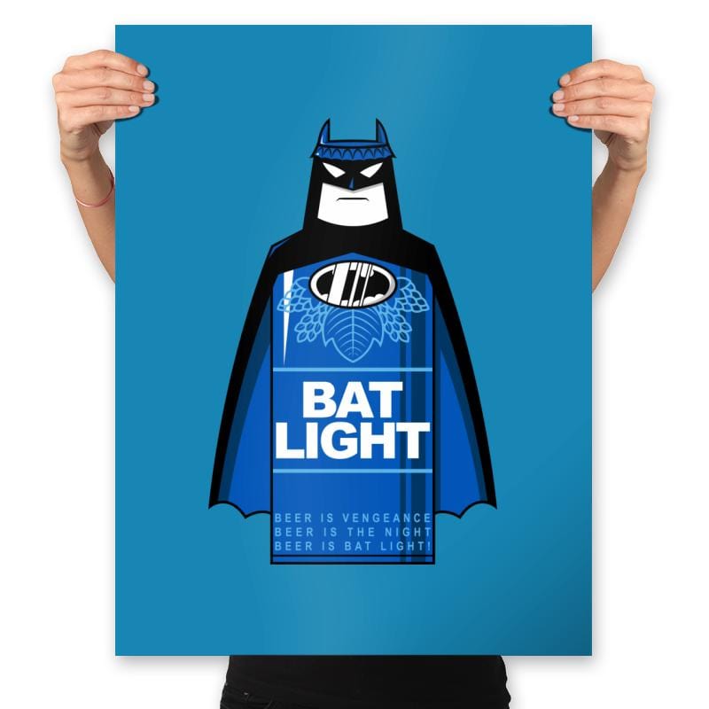 Bat Light - Prints Posters RIPT Apparel 18x24 / Sapphire