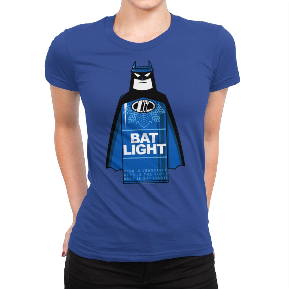 Bat Light - Womens Premium T-Shirts RIPT Apparel Small / Royal