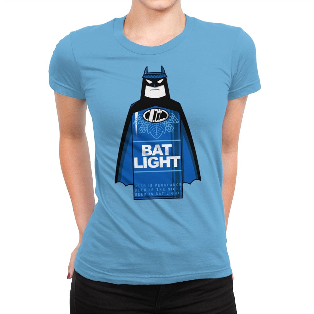 Bat Light - Womens Premium T-Shirts RIPT Apparel Small / Turquoise