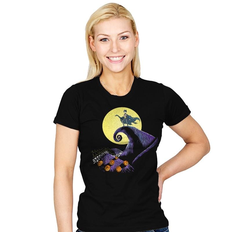 Bat Skellington  - Womens T-Shirts RIPT Apparel