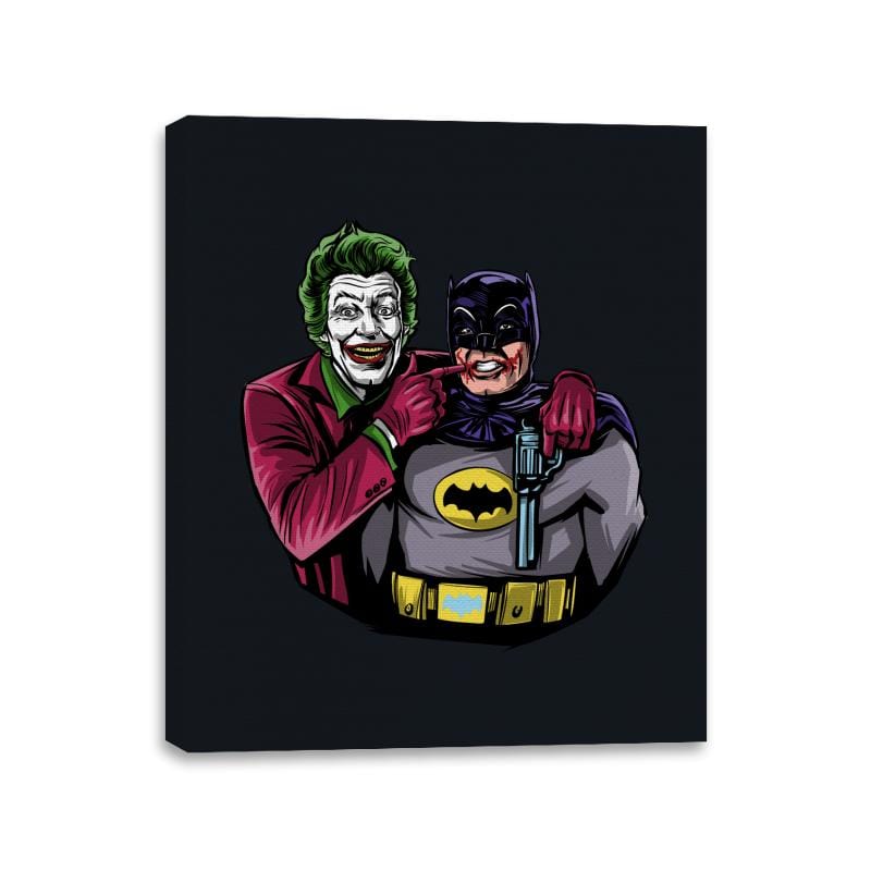 Bat Smile - Canvas Wraps Canvas Wraps RIPT Apparel 11x14 / Black