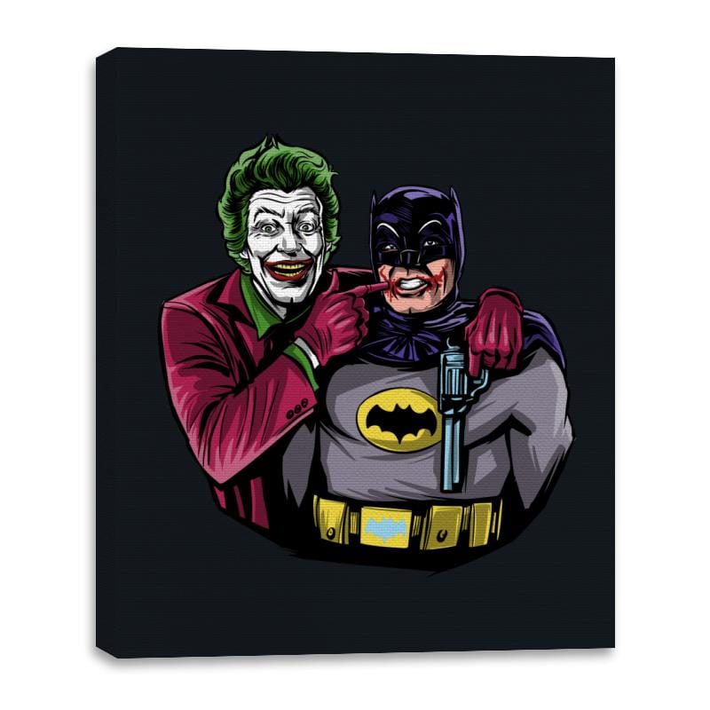 Bat Smile - Canvas Wraps Canvas Wraps RIPT Apparel 16x20 / Black