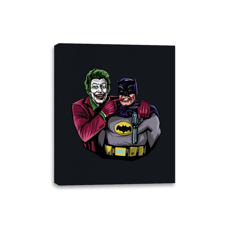 Bat Smile - Canvas Wraps Canvas Wraps RIPT Apparel 8x10 / Black