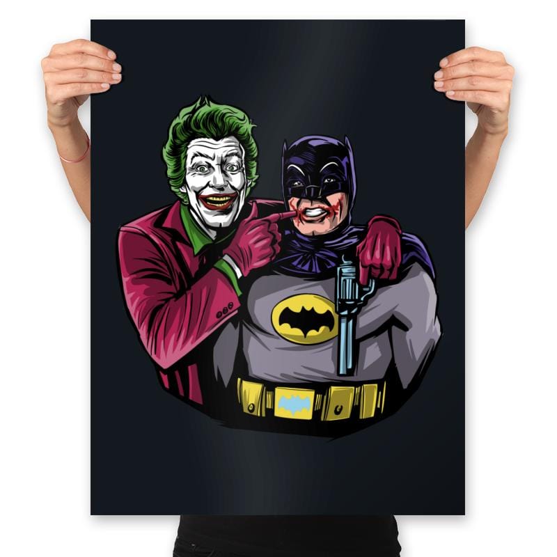 Bat Smile - Prints Posters RIPT Apparel 18x24 / Black