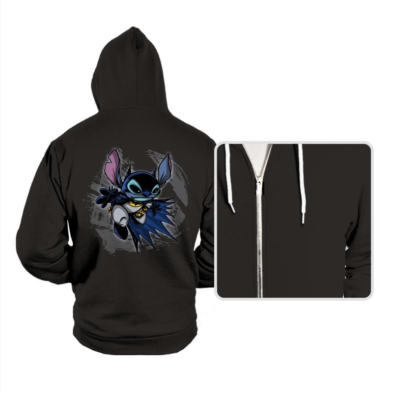 Bat-Stitch - Hoodies Hoodies RIPT Apparel Small / Black