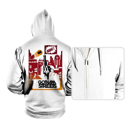 Bat Streets - Hoodies Hoodies RIPT Apparel Small / White