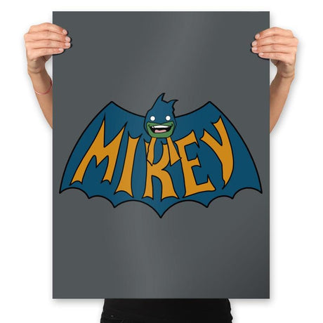 Bat-Turtle - Prints Posters RIPT Apparel 18x24 / Charcoal