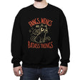 Batass Things! - Crew Neck Sweatshirt Crew Neck Sweatshirt RIPT Apparel Small / Black