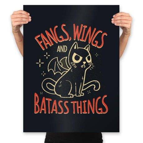 Batass Things! - Prints Posters RIPT Apparel 18x24 / Black