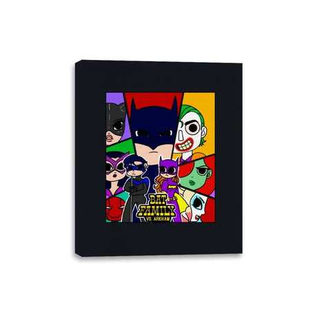 Batfamily vs Arkham - Canvas Wraps Canvas Wraps RIPT Apparel 8x10 / Black