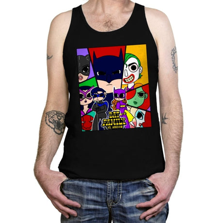 Batfamily vs Arkham - Tanktop Tanktop RIPT Apparel X-Small / Black