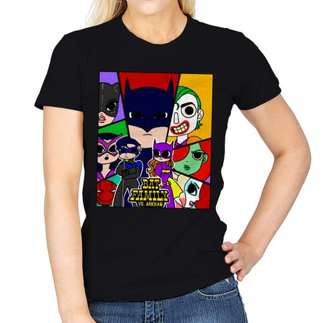 Batfamily vs Arkham - Womens T-Shirts RIPT Apparel Small / Black