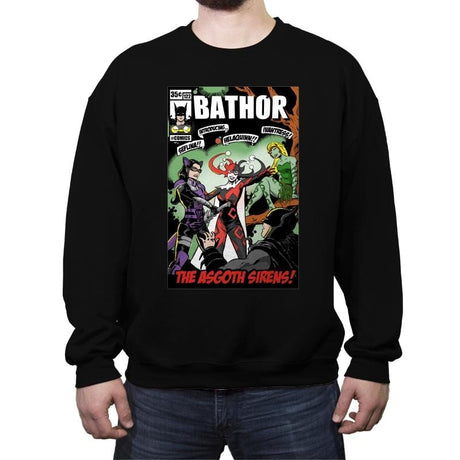 Bathor and the Asgoth Sirens - Crew Neck Sweatshirt Crew Neck Sweatshirt RIPT Apparel