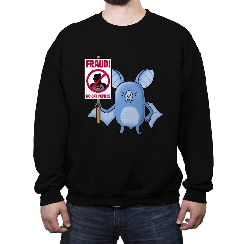 Bats Against Fraud - Crew Neck Sweatshirt