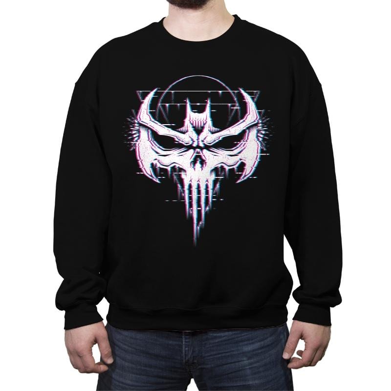 Batskull - Crew Neck Sweatshirt Crew Neck Sweatshirt RIPT Apparel