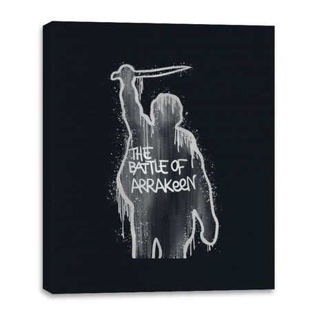 Battle of Arrakeen - Canvas Wraps Canvas Wraps RIPT Apparel 16x20 / Black