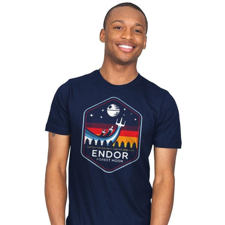 Battle of Endor - Mens T-Shirts RIPT Apparel Small / Navy