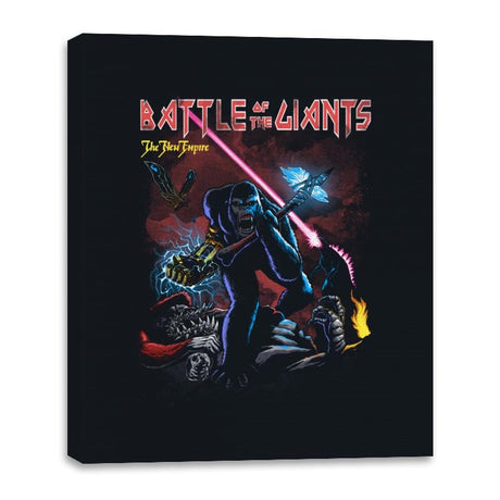 Battle of the Giants - Canvas Wraps Canvas Wraps RIPT Apparel 16x20 / Black