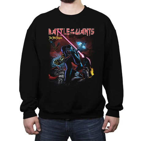 Battle of the Giants - Crew Neck Sweatshirt Crew Neck Sweatshirt RIPT Apparel Small / Black