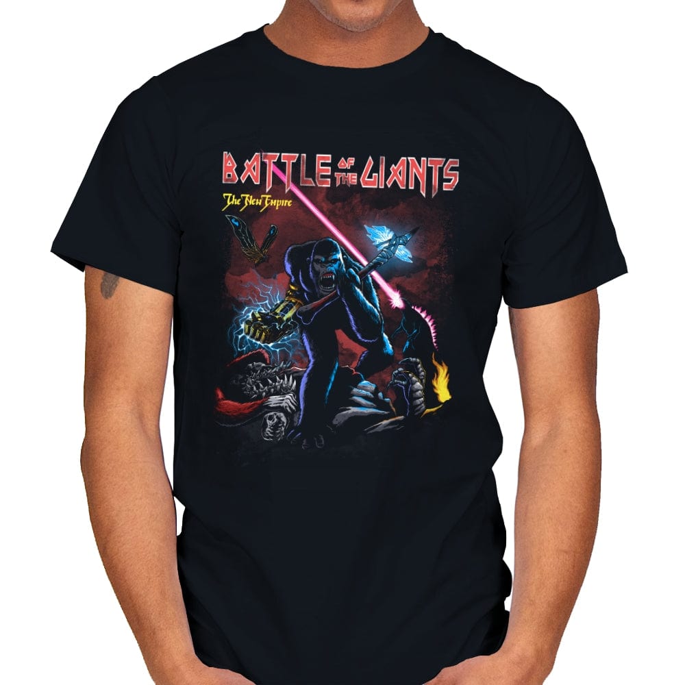 Battle of the Giants - Mens T-Shirts RIPT Apparel Small / Black