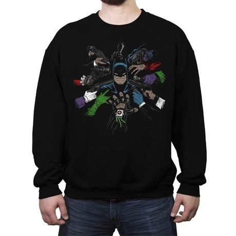 Batwick - Anytime - Crew Neck Sweatshirt Crew Neck Sweatshirt RIPT Apparel Small / Black