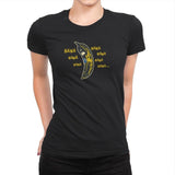 Bbana Nana Nana - Womens Premium T-Shirts RIPT Apparel Small / Black