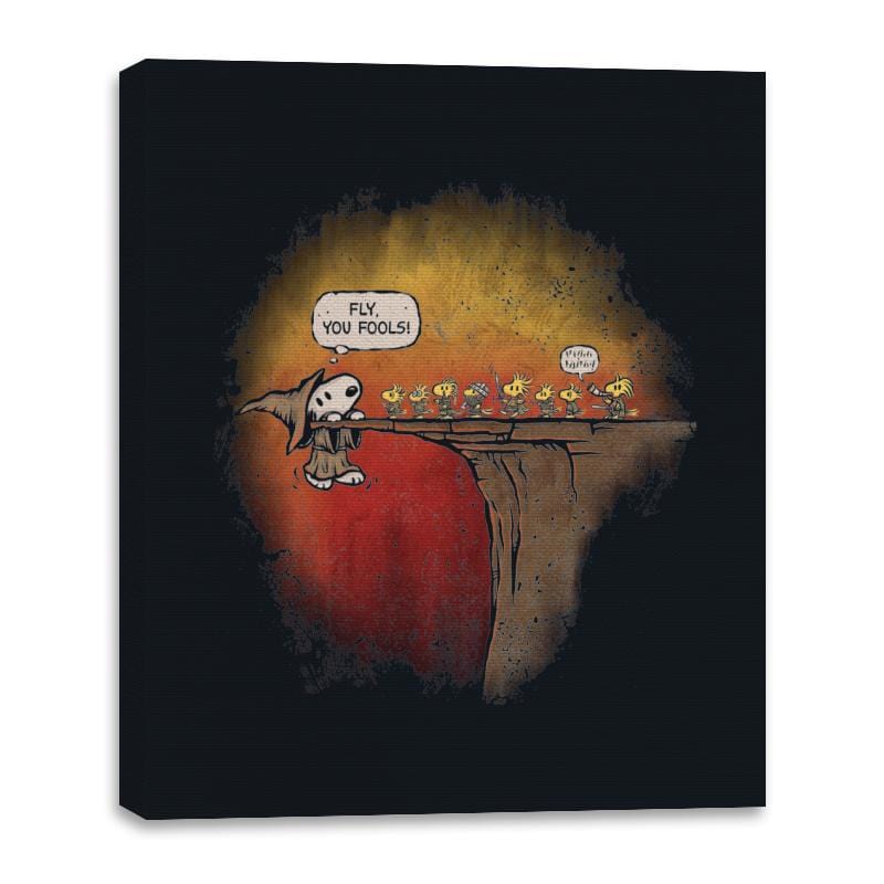 Beagle the Grey - Canvas Wraps Canvas Wraps RIPT Apparel 16x20 / Black