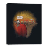 Beagle the Grey - Canvas Wraps Canvas Wraps RIPT Apparel 16x20 / Black