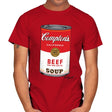 Beef Soup - Mens T-Shirts RIPT Apparel Small / Red