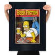 Beer Fiction - Prints Posters RIPT Apparel 18x24 / Black