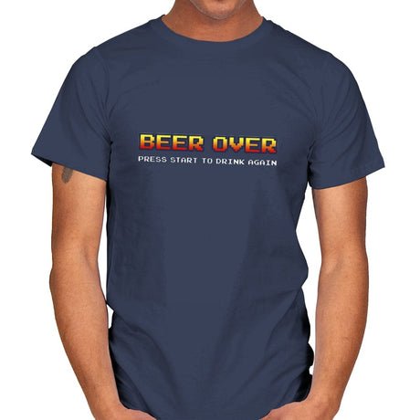 Beer Over - Mens T-Shirts RIPT Apparel Small / Navy