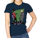 Beetle and Girl Dance - Womens T-Shirts RIPT Apparel Small / Navy