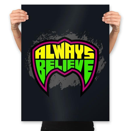 Believe in the Power - Prints Posters RIPT Apparel 18x24 / Black