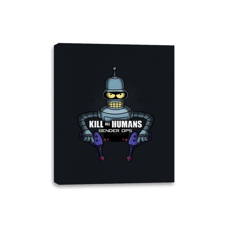 Bender Ops - Canvas Wraps Canvas Wraps RIPT Apparel 8x10 / Black